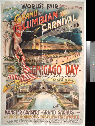 Broadside Advertising Chicago Day at the World